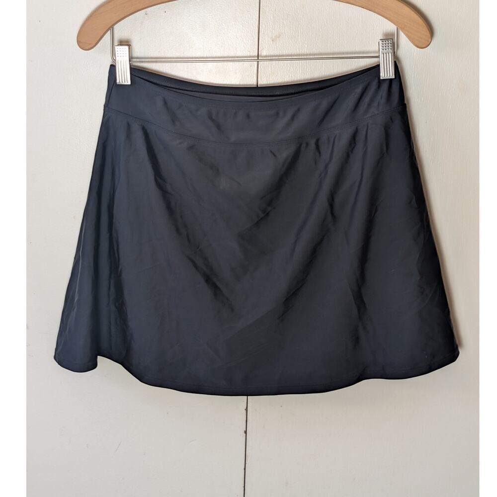 Lands End Swim Skirt Black Medium